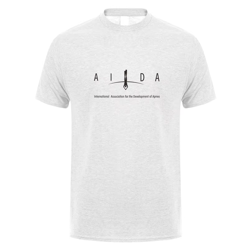 AIDA International t-shirt hommes hauts coton à manches courtes plongée libre homme t-shirt t-shirt 