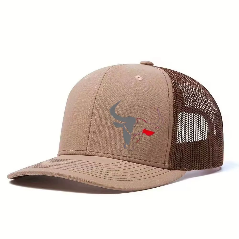 Casquette de baseball décontractée à imprimé tête de taureau, respirante, style hip-hop, visière spo