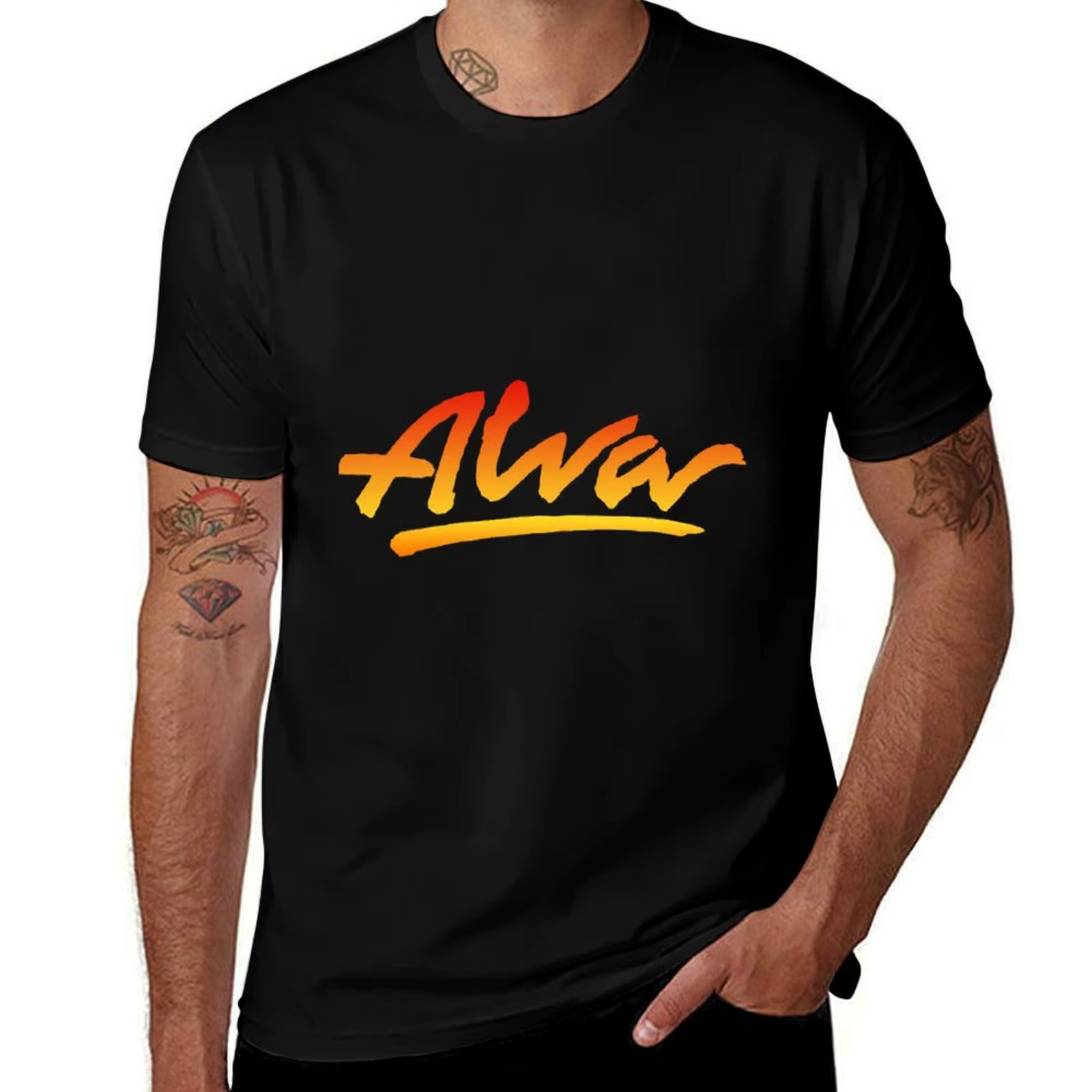 NOUVEAU ALVA SKATEBOARD SKATE DECKS LOGO T-Shirt t-shirts pour homme pack t-shirts blancs avec impri