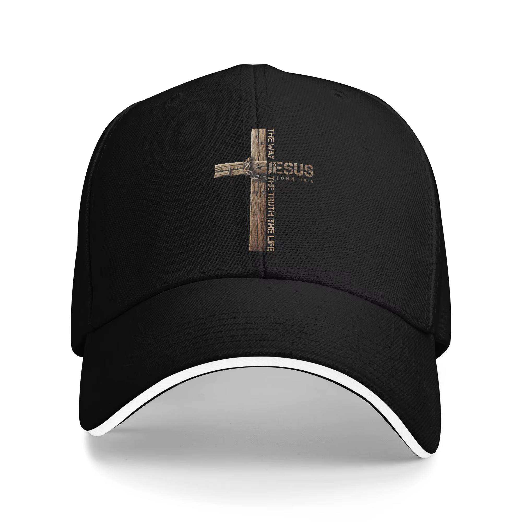 Casquette de baseball chrétienne vintage « Jésus, le Chemin, la Vérité et la Vie », style y2k, cool,