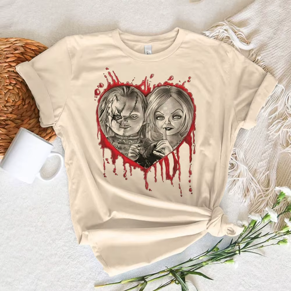 Chucky t-shirt femmes bande dessinée t-shirts femme streetwear années 2000 vêtements