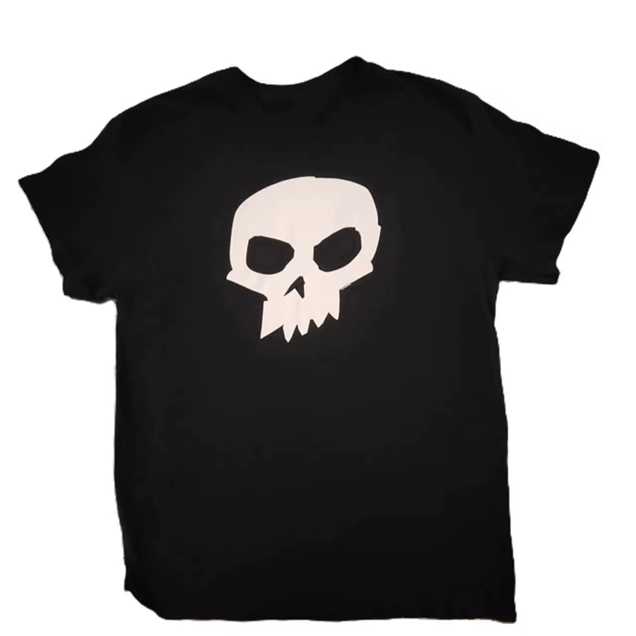 T-shirt à manches courtes pour hommes et femmes, en pur coton, imprimé graphique de crâne, mode de r