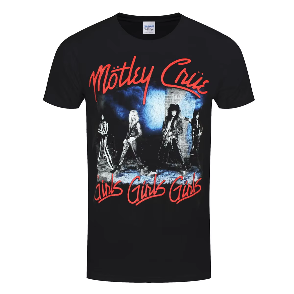 T-shirt en coton avec image de Motley Crue, unisexe, manches courtes, marque de mode, luxe, décontra