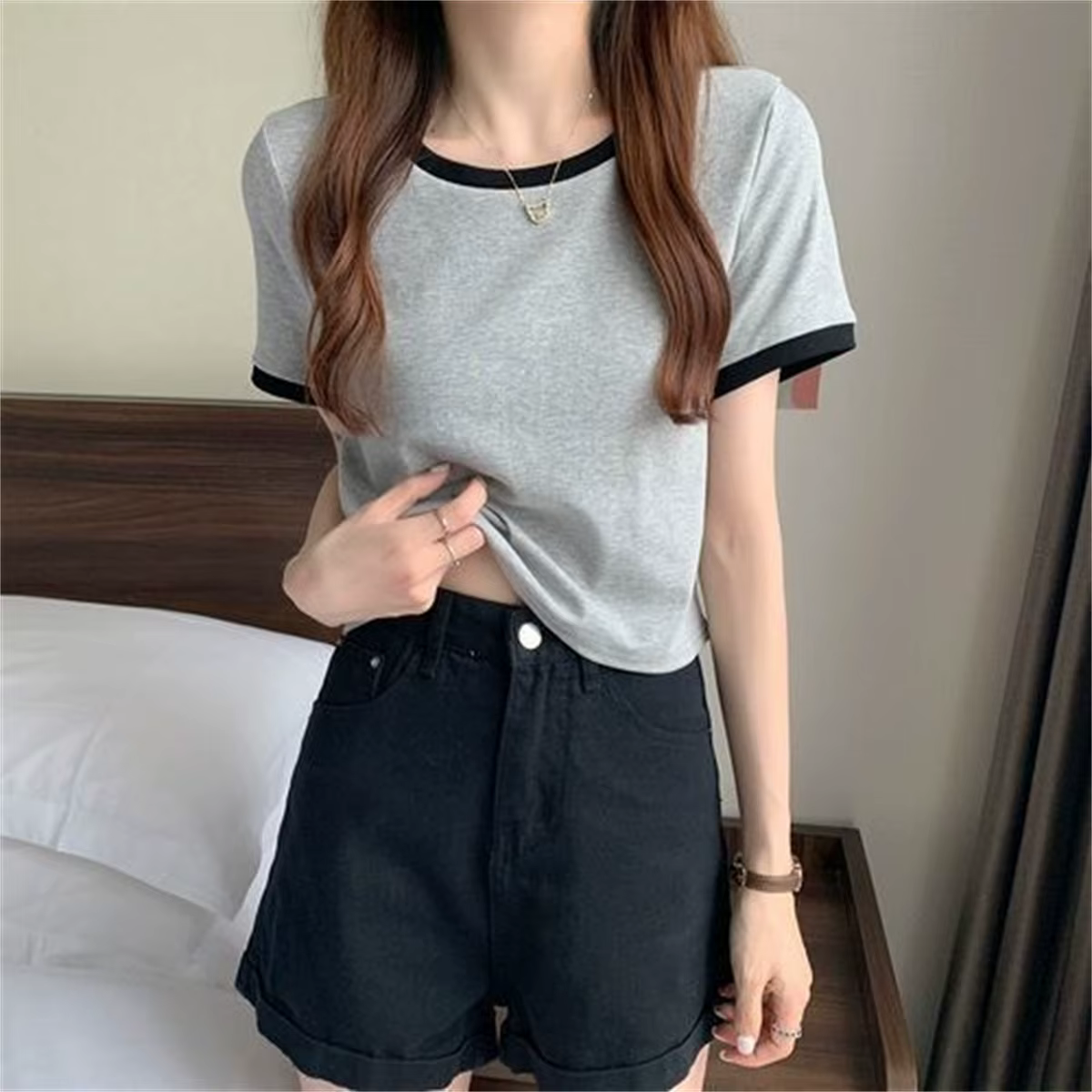 T-shirts Hip Hop Cool pour Femmes, T-shirts Basiques Décontractés Oversize, Hauts de Qualité Unisexe