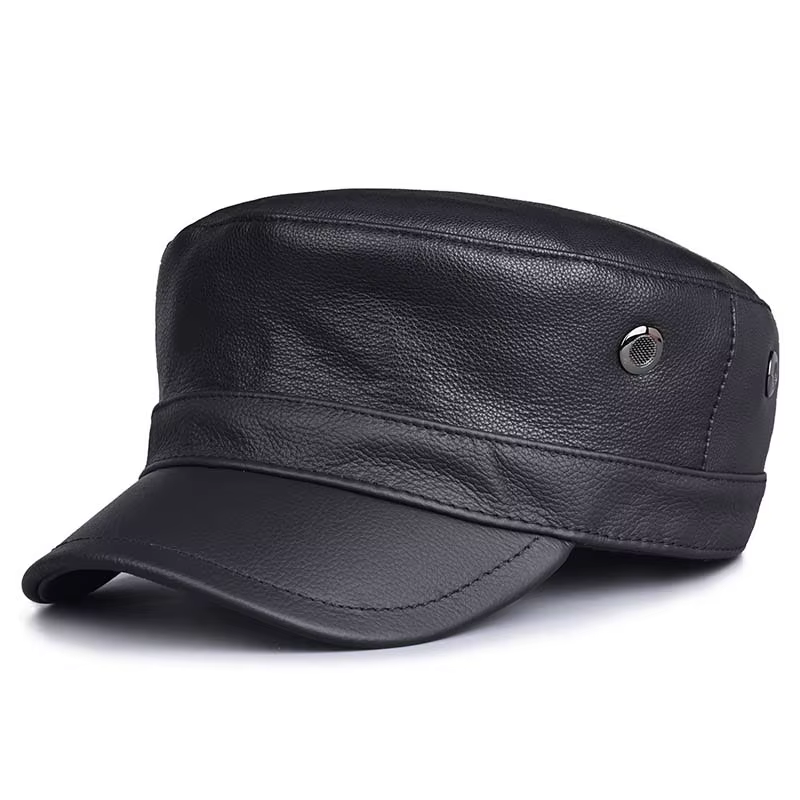 Casquette de Baseball en Cuir group pour Homme, Chapeau pio, Chaud, Style Militaire de l'Armée, Élég