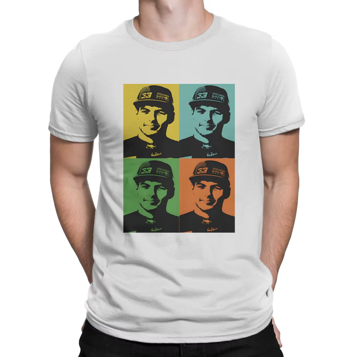 T-shirt manches courtes homme, humoristique, col rond, 100% coton, nouveauté, Max Verstappens