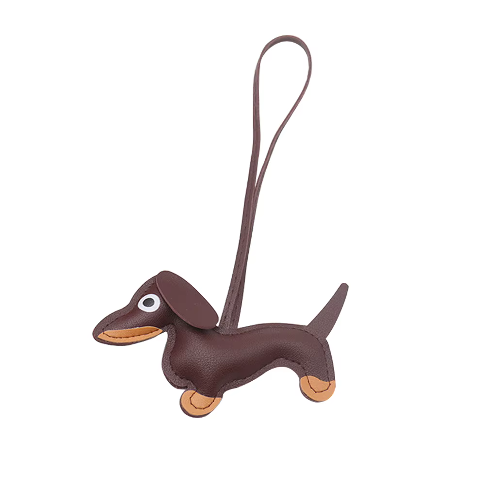 1 pièce, porte-clés élégant pour chien, breloque pour sac en forme de teckel, accessoire mignon pour