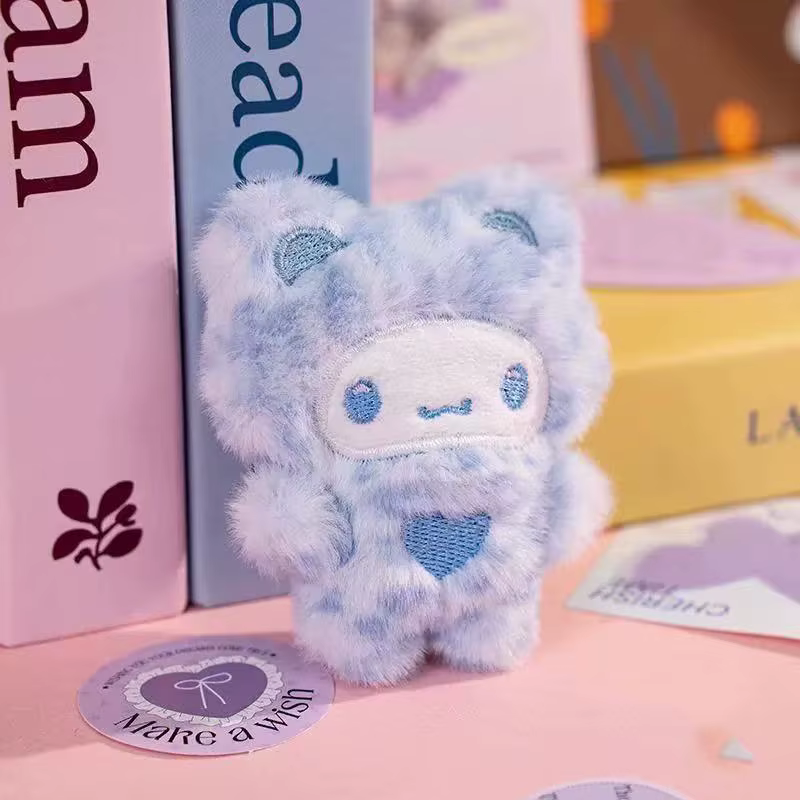 Porte-clés en peluche Kawaii Hello Kitty, 1/4 pièces, pendentif chaton, accessoires de décoration po