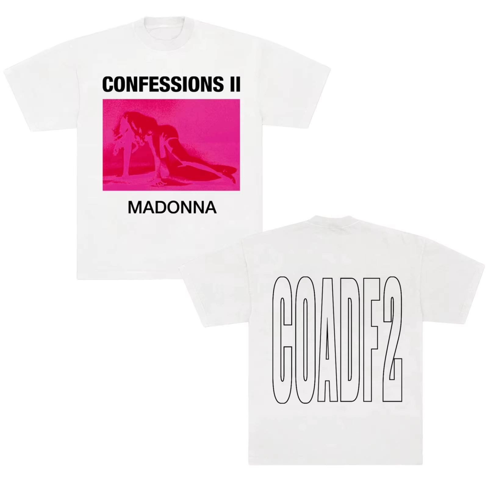 CONFESSIONS II COVER 2026 Madonna Nouveau Album Merch T-shirt en coton Vêtements unisexes T-shirt po