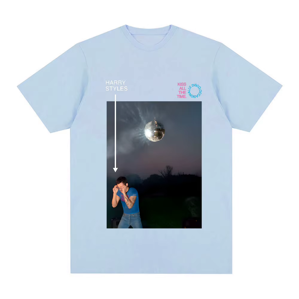 T-shirt unisexe de haute qualité en coton 100% avec impression graphique Hip Hop du chanteur HarrySt