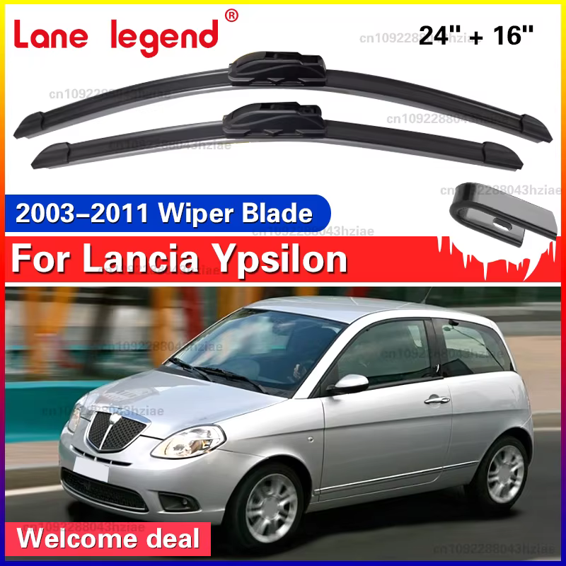Balais d'essuie-glace avant pour Lancia Ypsilon 2003 – 2011, 2 pièces, accessoires de fenêtre de par