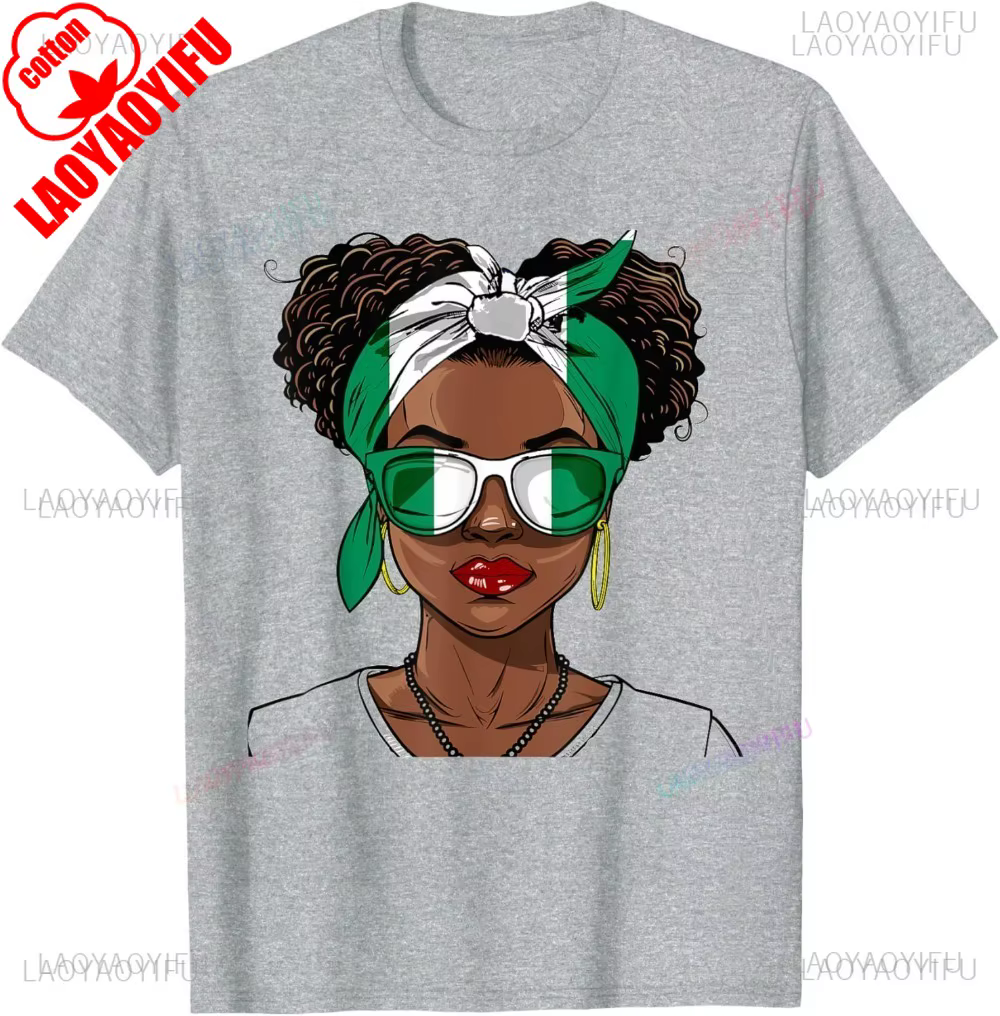 Tenue drapeau du Nigeria pour femme, uniforme Souvenirs, T-Shirt nigérian d'été pour homme, col rond