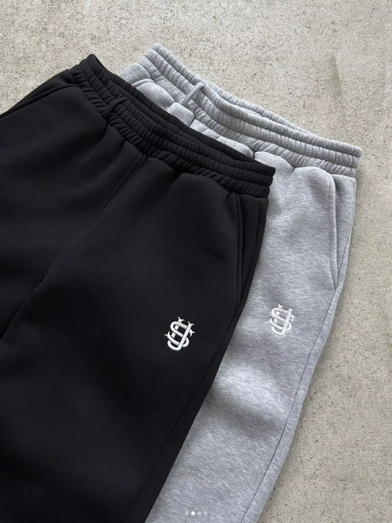 Nouveau pantalon Y2K personnalisé avec fermeture éclair sur les jambes, broderie, style hip-hop, jog