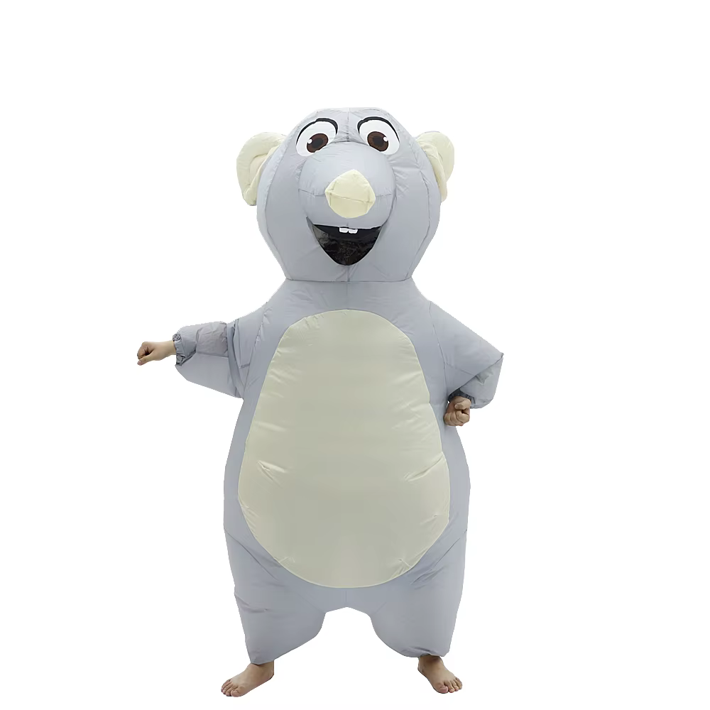 Costume de souris gonflable, personnage adulte, Cosplay, Animal, Halloween, carnaval, accessoires de