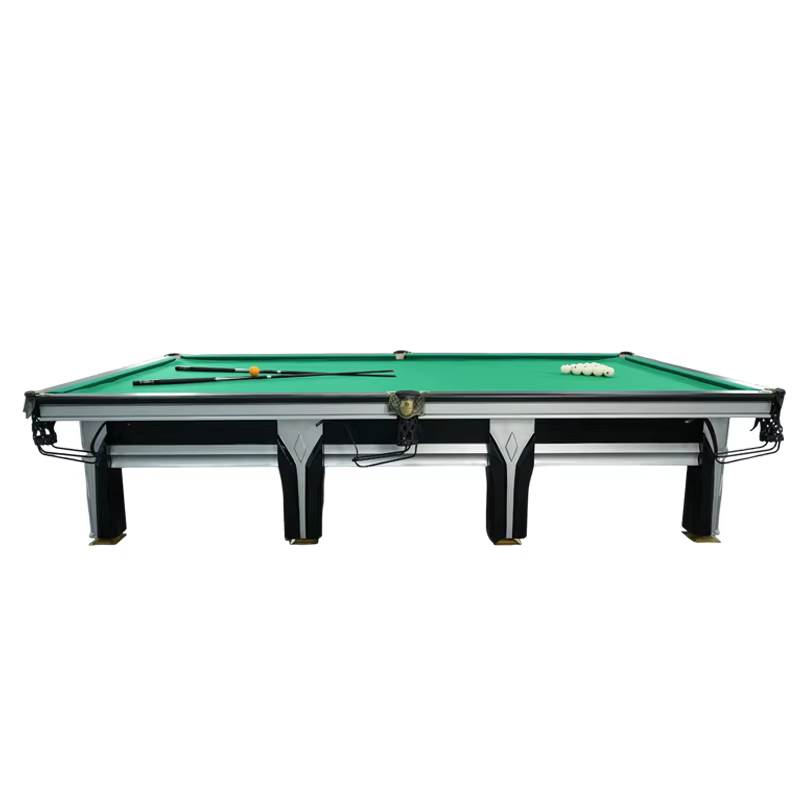 Table de billard de style russe Airo avec structure entièrement en bois massif, plateau en ardoise d