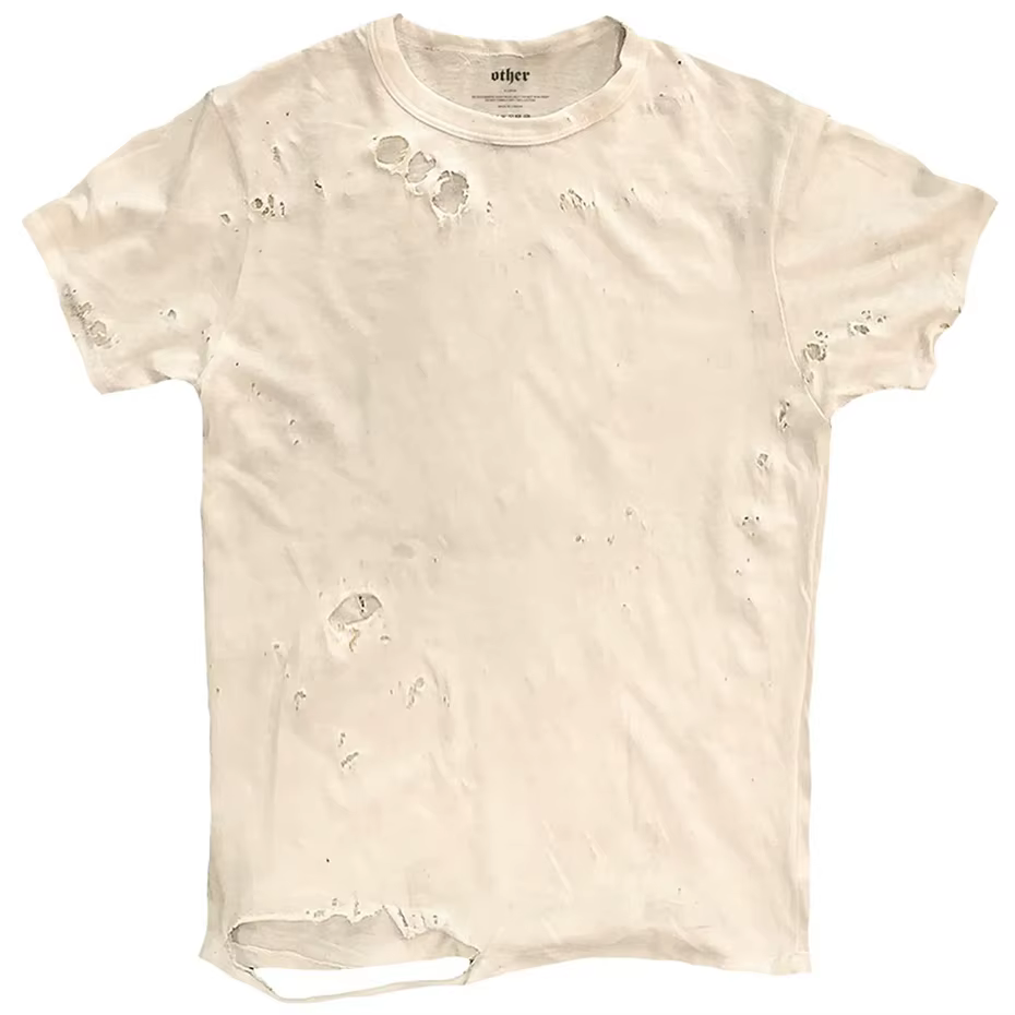 T-shirts graphiques déchirés hommes T-shirt Vintage été décontracté t-shirt ample hauts Streetwear H