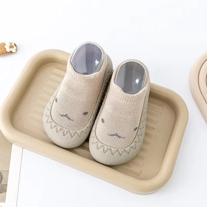 Bébé chaussettes chaussures infantile mignon dessin animé enfants garçon chaussures semelle en caout