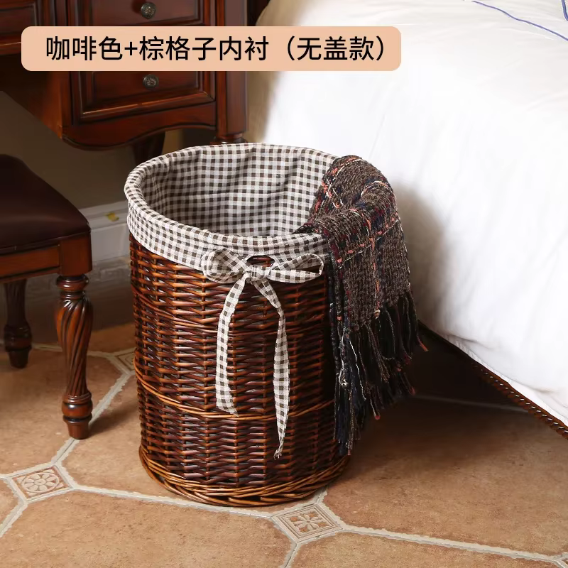 Mir de rangement pour vêtements, baril à linge en rotin, grand panier à vêtements, pince à épiler po