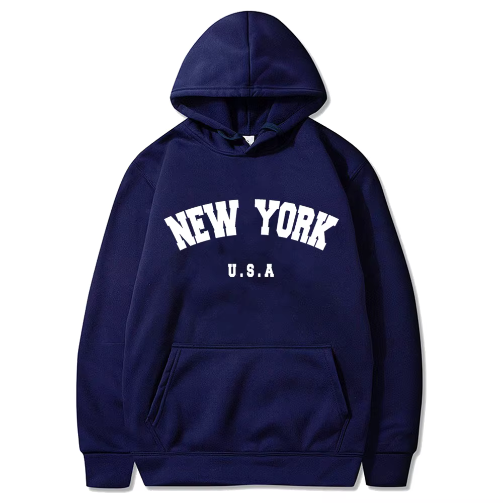 Sweats à capuche New York U.S.A City pour hommes, pull à capuche décontracté, vêtements de sport Har