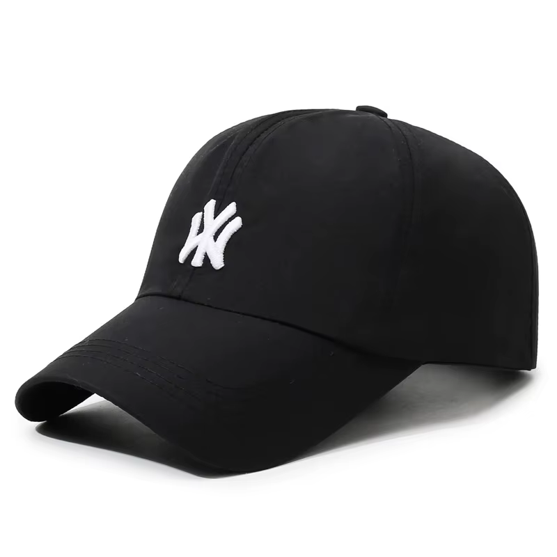 Casquette de baseball vintage avec logo brodé NY, casquette décontractée en coton réglable, style st