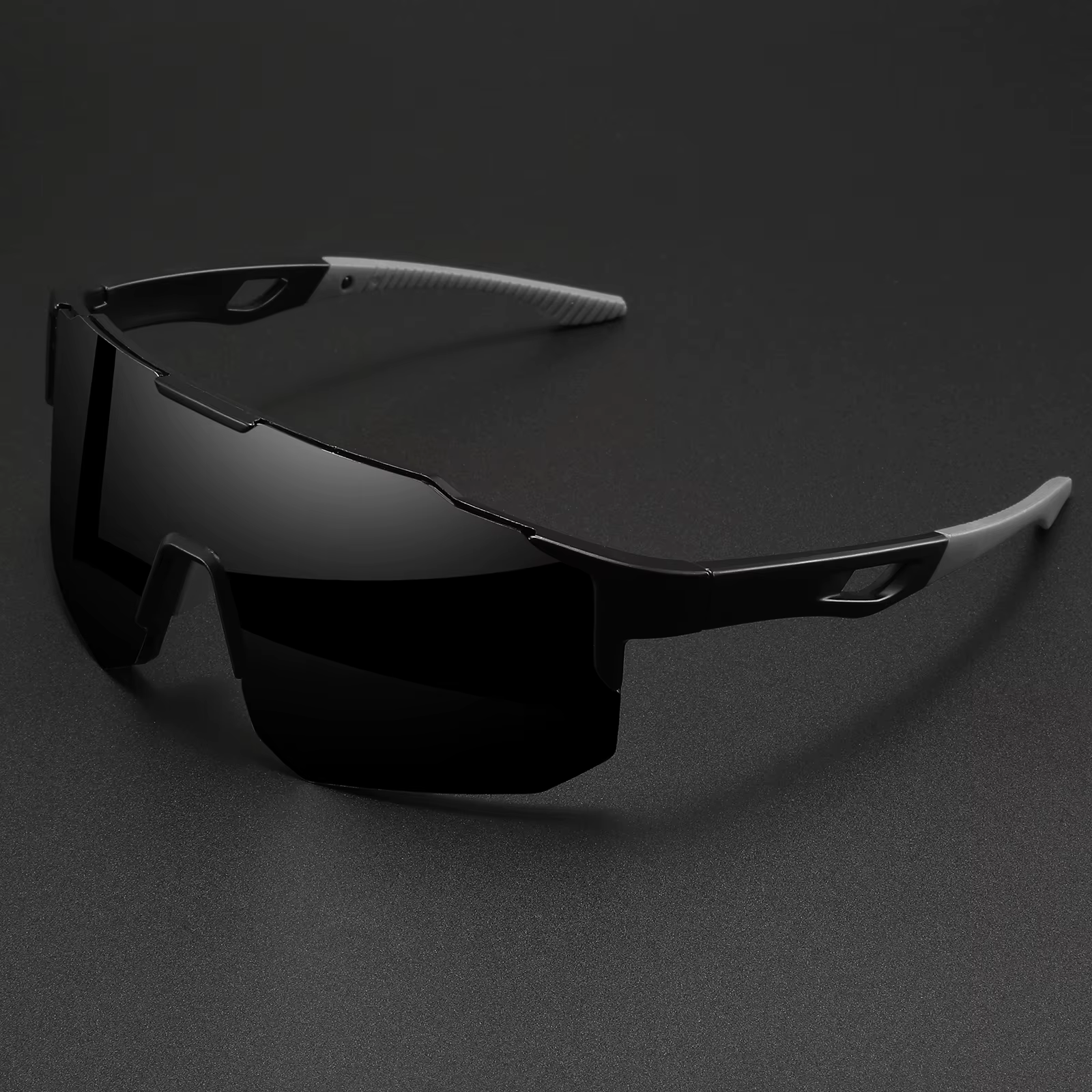 Lunettes de soleil de sport colorées surdimensionnées – Conception enveloppante, confort unisexe UV4