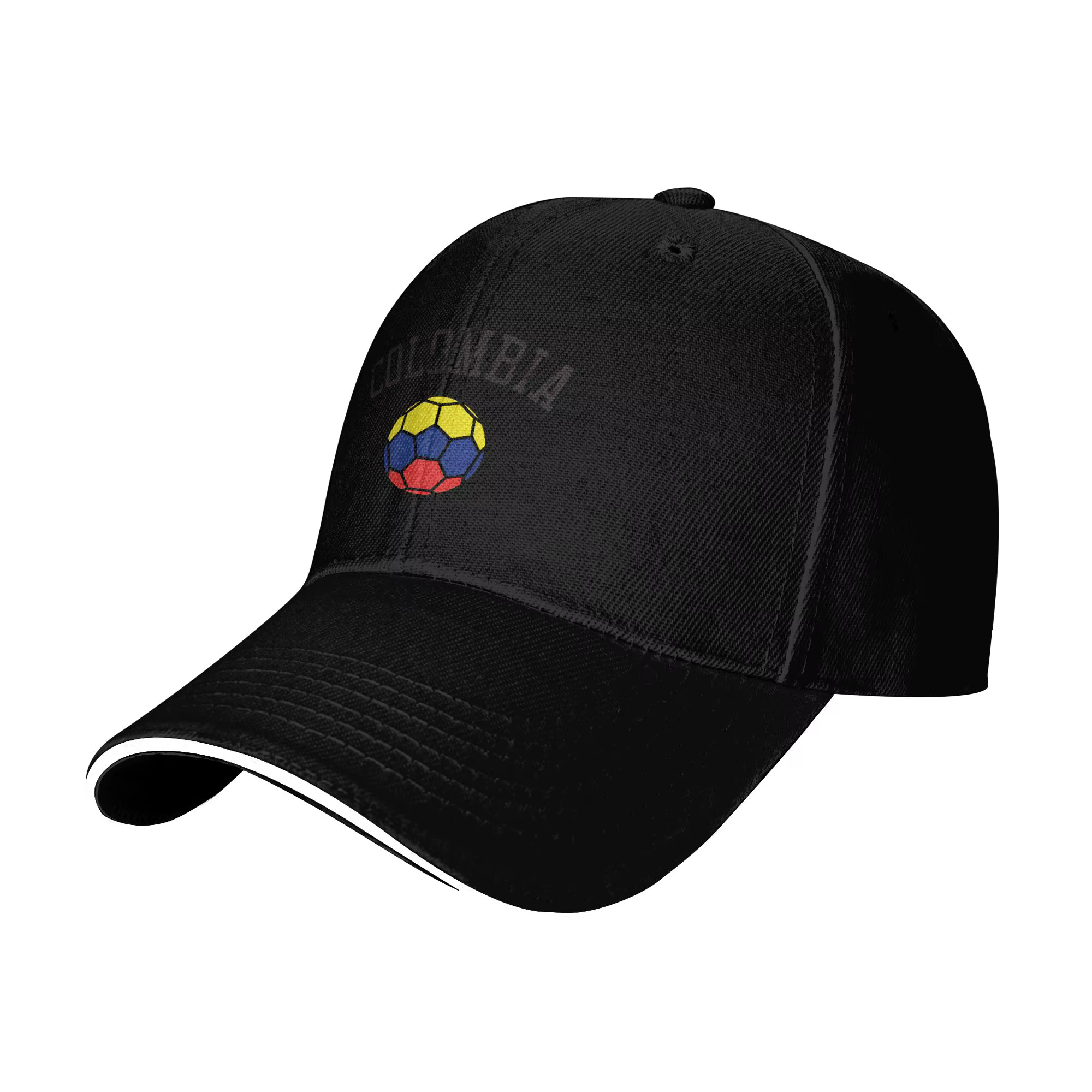 Casquette de baseball décontractée imprimée drapeau colombien, style patriotique, pour le tennis, le
