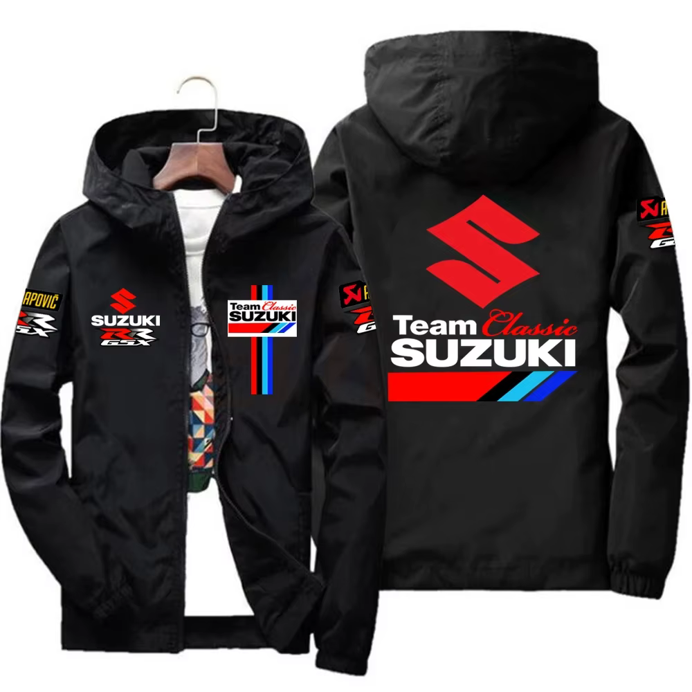Vestes à capuche de printemps et d'automne de Style Suzuki Racing populaire 2026, vestes de Couple d