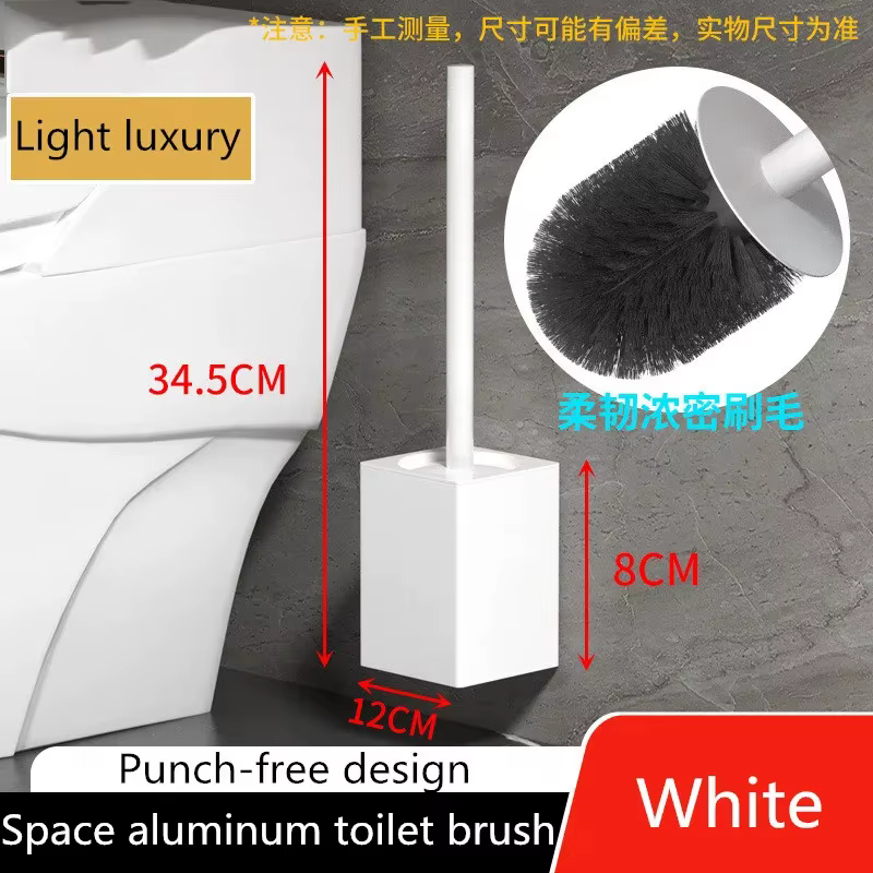 Porte-brosse de toilette mural noir, brosse de nettoyage de salle de bain, brosses de toilette pour 