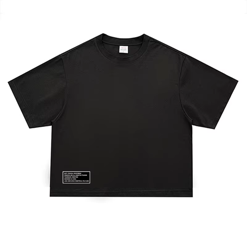 Surdimensionné Boxy abandonné demi manches poids lourd sport T-Shirts épaules hommes course T-shirts
