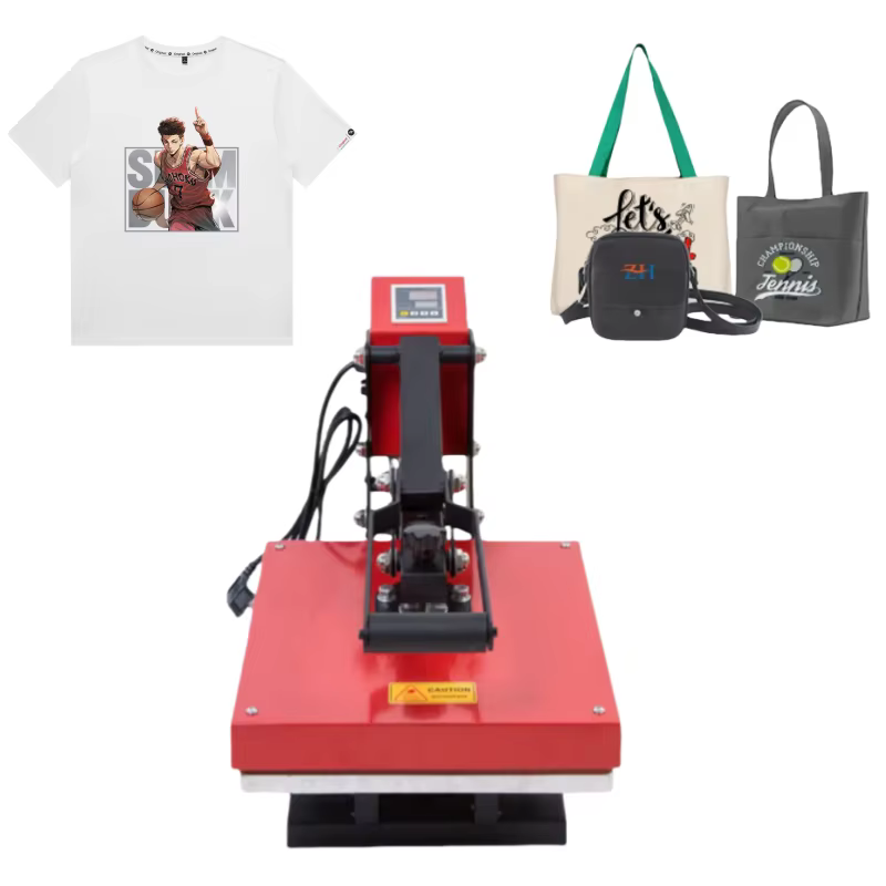 Presse à transfert thermique manuelle multifonctionnelle pour logo de t-shirt, 15*15 pouces, 38*38 c