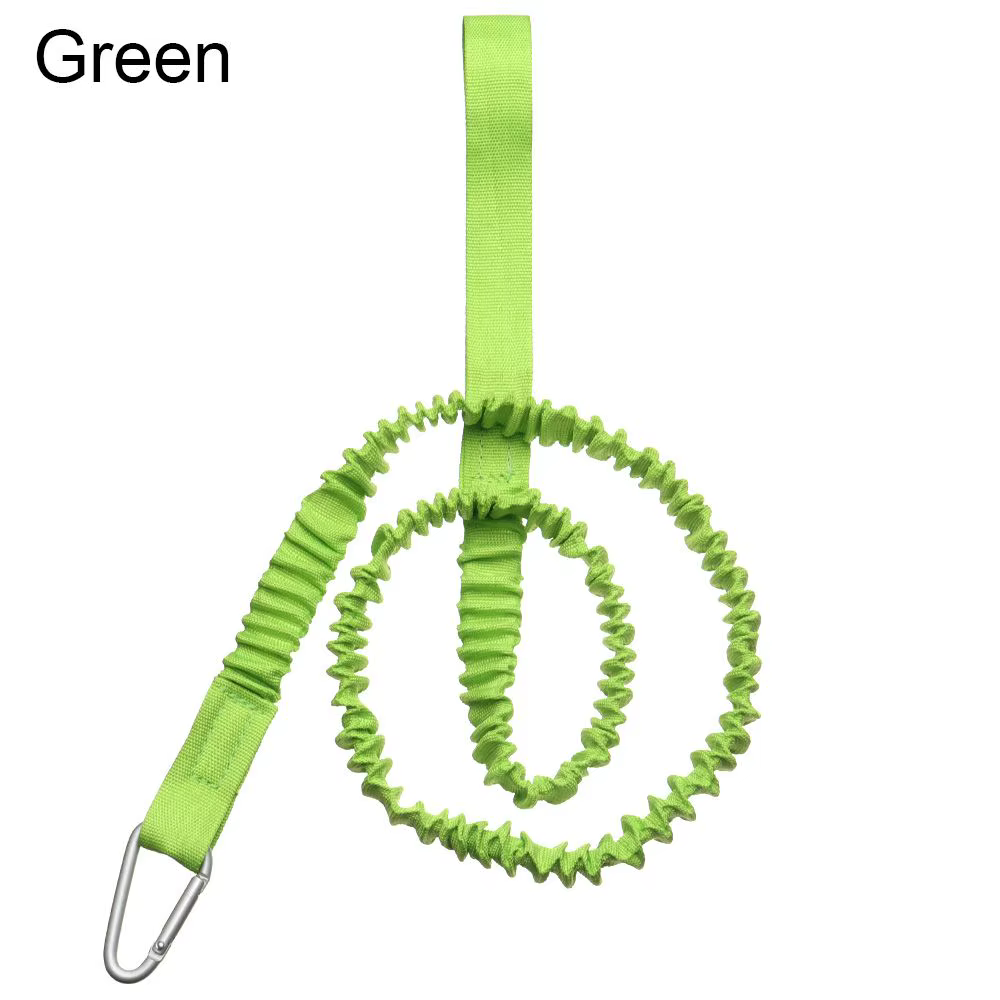 Laisse élastique réglable pour Kayak, canoë, canne à pêche, corde de sécurité, mousqueton, accessoir