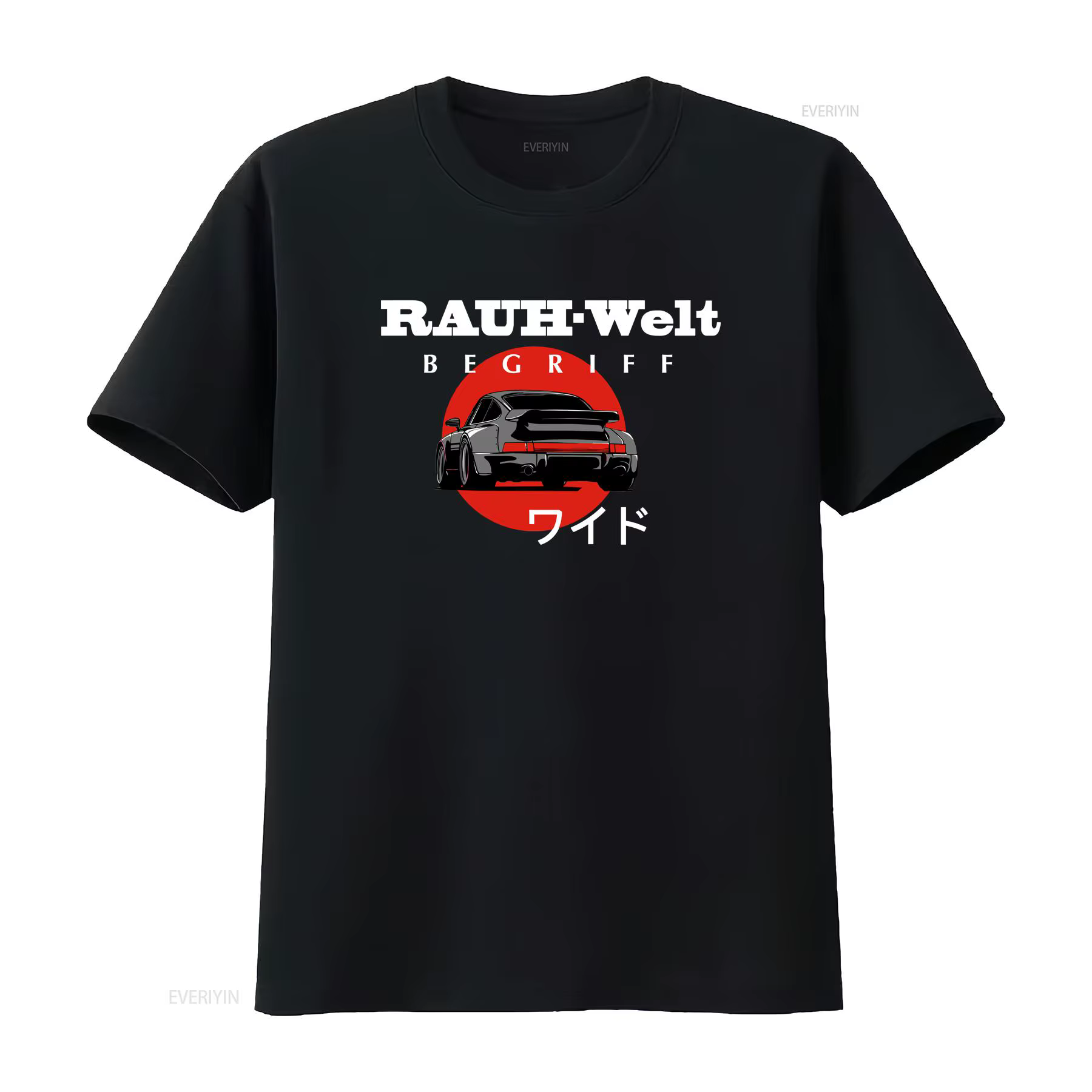 T-shirt unisexe RWB RAUH WELT BEGRIFF avec logo, drôle, tailles S à 5XL, vintage, délavé, extensible