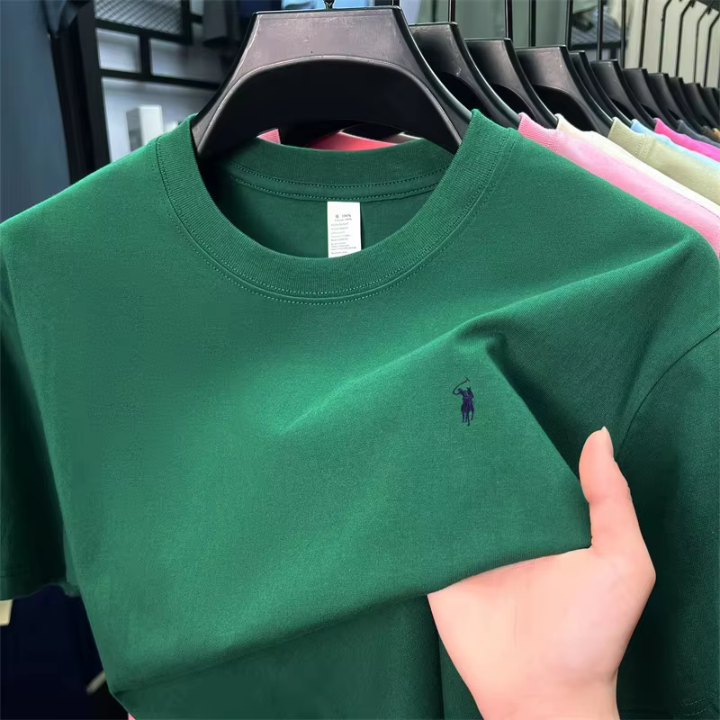 T-shirt classique pour homme en pur coton, respirant, doux et confortable.