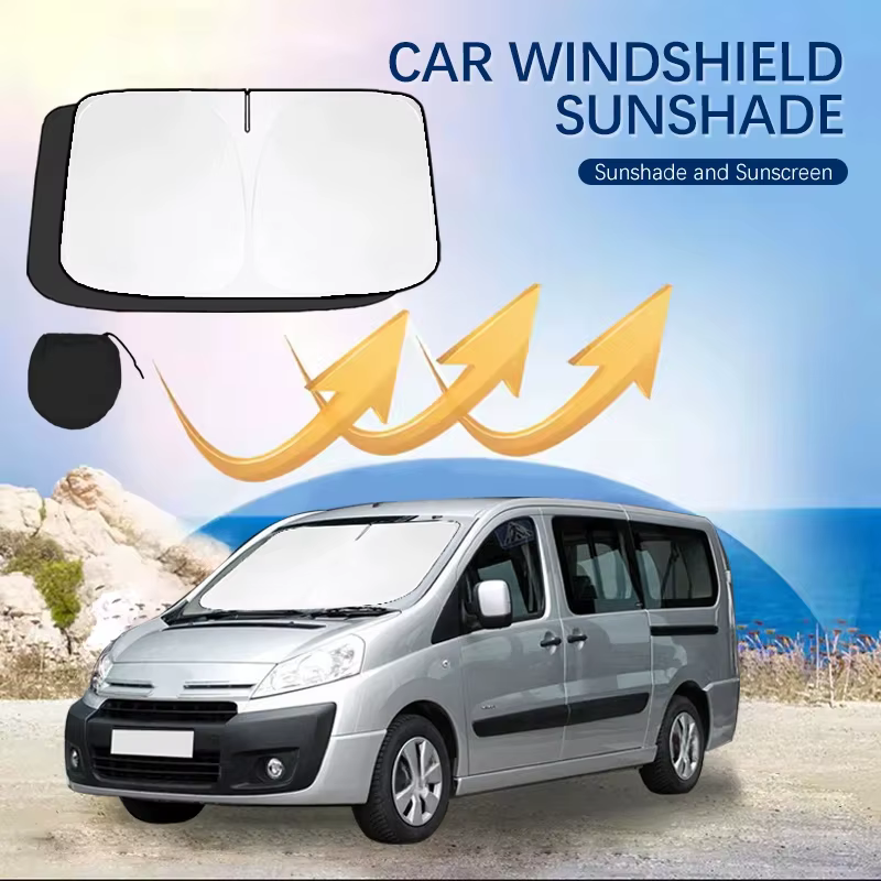 Pare-soleil pour pare-brise de voiture, protection solaire UV pour fenêtre avant, accessoires d'été 