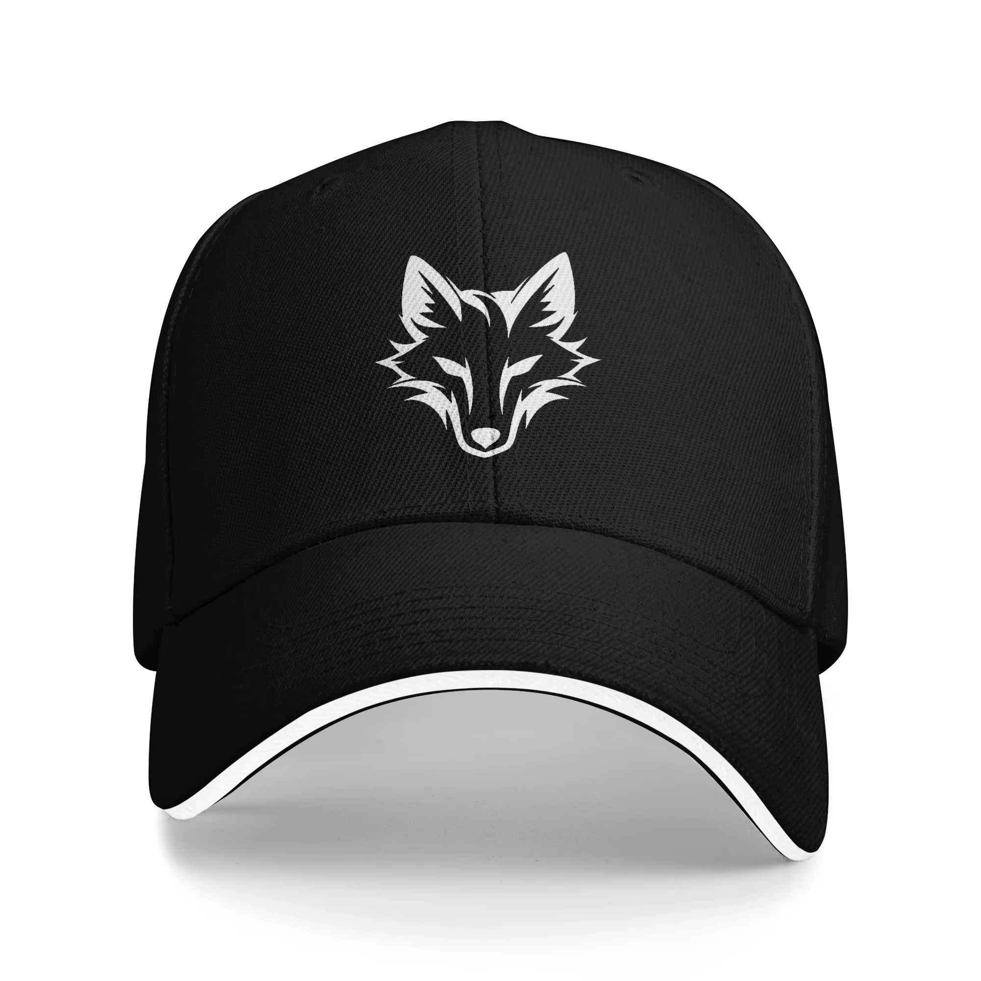 Casquettes de baseball de plage au design simple White Fox pour hommes, casquettes tactiques personn