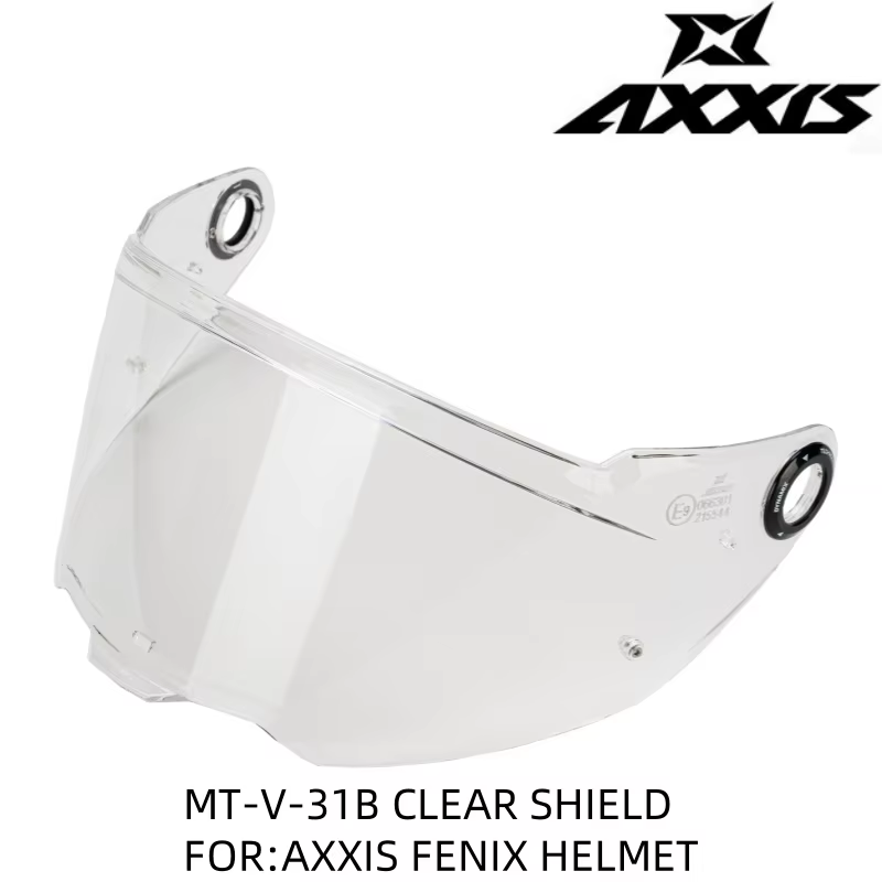 Visière de remplacement Axxis Fenix Helmet Shield, MT-V-31B, accessoires Axxis originaux, installati