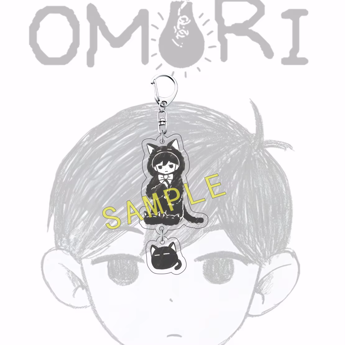 Pendentif en acrylique Anime OMORI 6CM, décoration pour clés de voiture, breloque pour sac à dos, ca