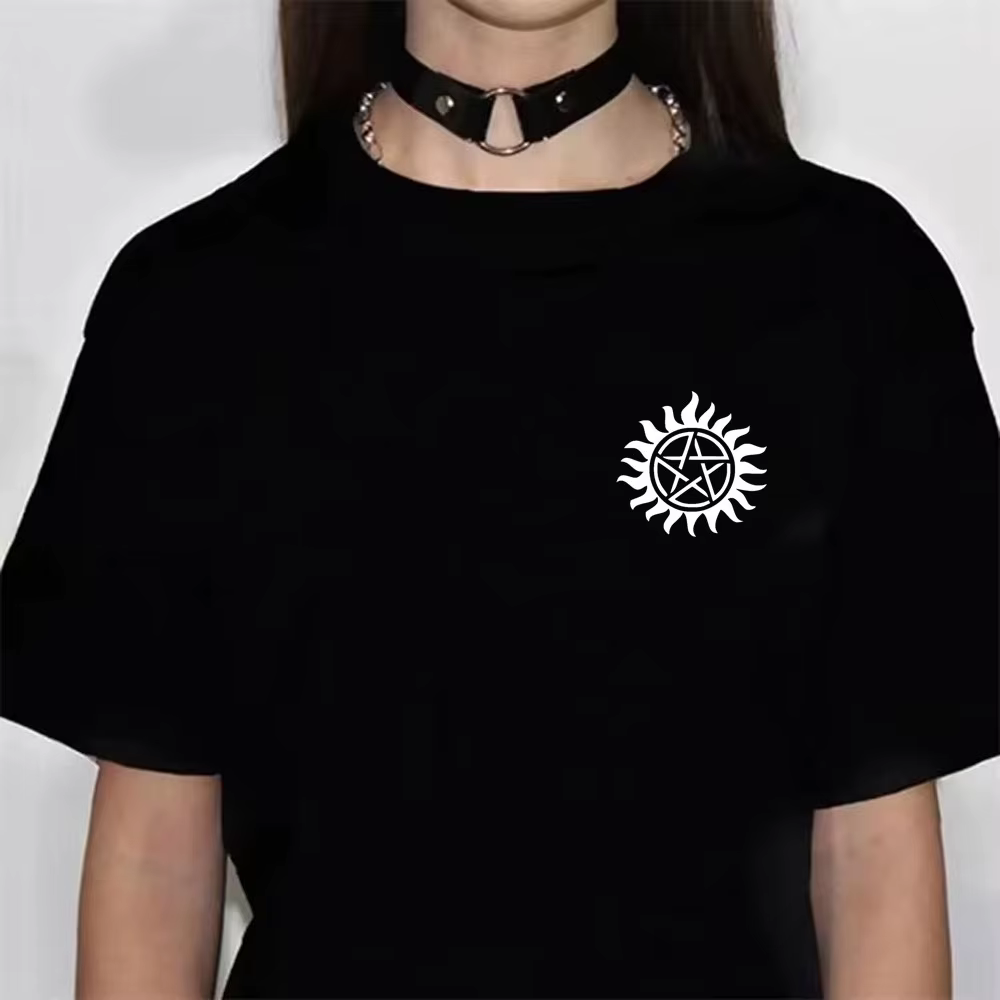 T-shirt Smile Natural pour femmes, mélange de t-shirts pour filles, vêtements drôles de bande dessin