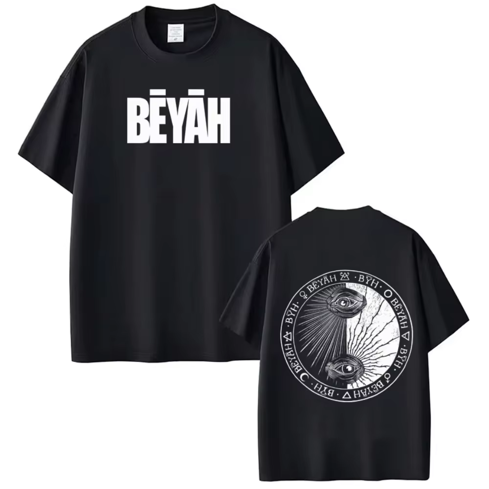 T-shirts imprimés pour hommes et femmes du rappeur Damso Beyah Tour 2026, t-shirts hip-hop d'été à m