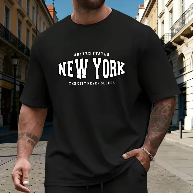 Ensemble de survêtement pour homme avec t-shirt imprimé, vêtements de sport décontractés pour le jog