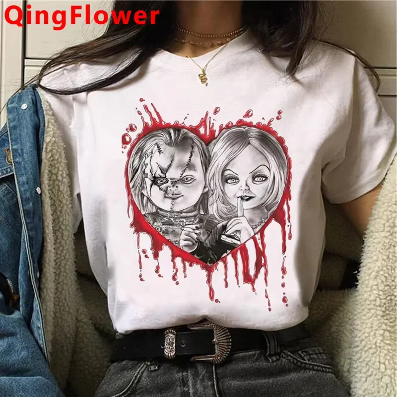 Chucky t-shirt femmes imprimer harajuku couple tumblr t-shirt tumblr