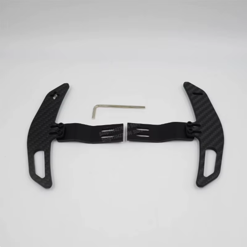 Volant de jeu de course simulé, palettes de changement de vitesse en fibre de carbone, accessoires m