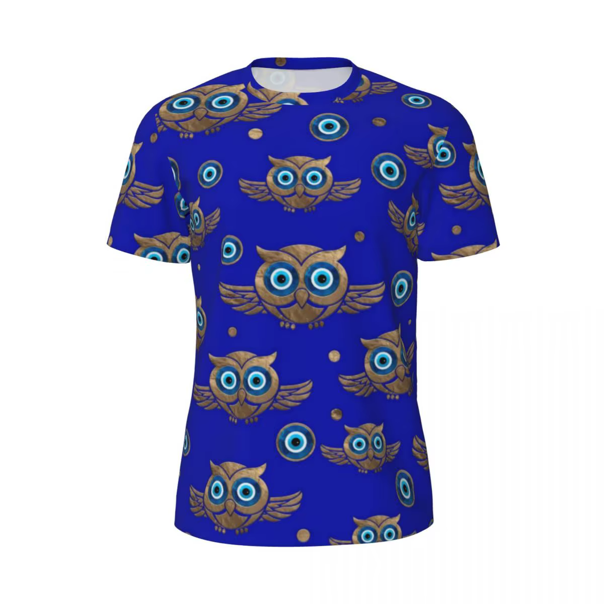 T-Shirt imprimé hibou mignon pour hommes, Vintage, mauvais œil, pour gymnastique, confortable, plage