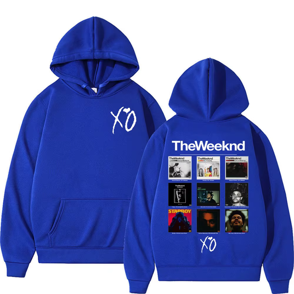 Rappeur The Weeknd Album couverture graphique sweat à capuche pour homme femmes mode Hip Hop Pop mus