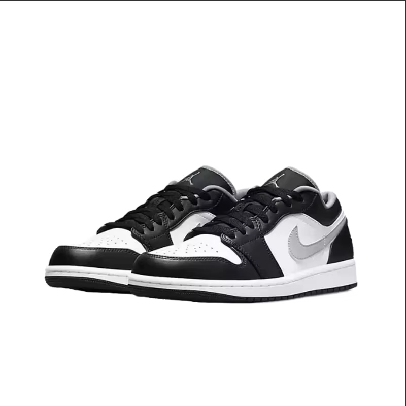 Nike Jordan Air Jordan 1 Low Shadow Grey Leather Casual Skate Shoes Hommes Femmes Chaussures de bask
