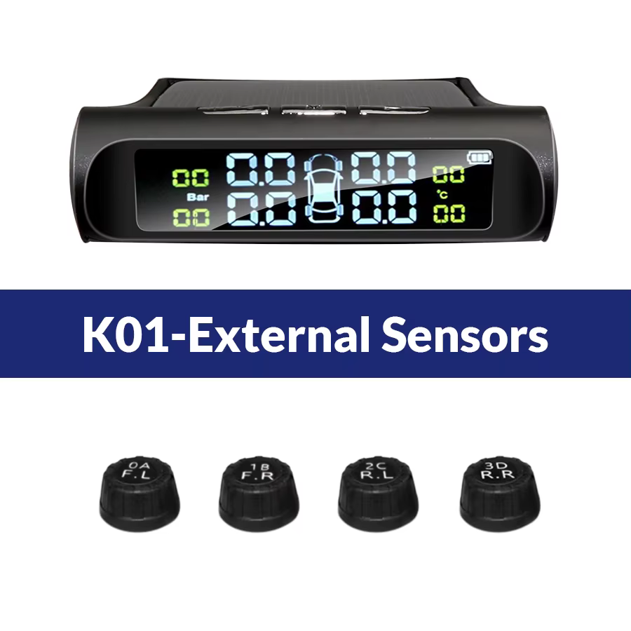 E-ACE K01 TPMS capteur solaire intelligence Sans Fil opathie Système De permission De Pression Dispo