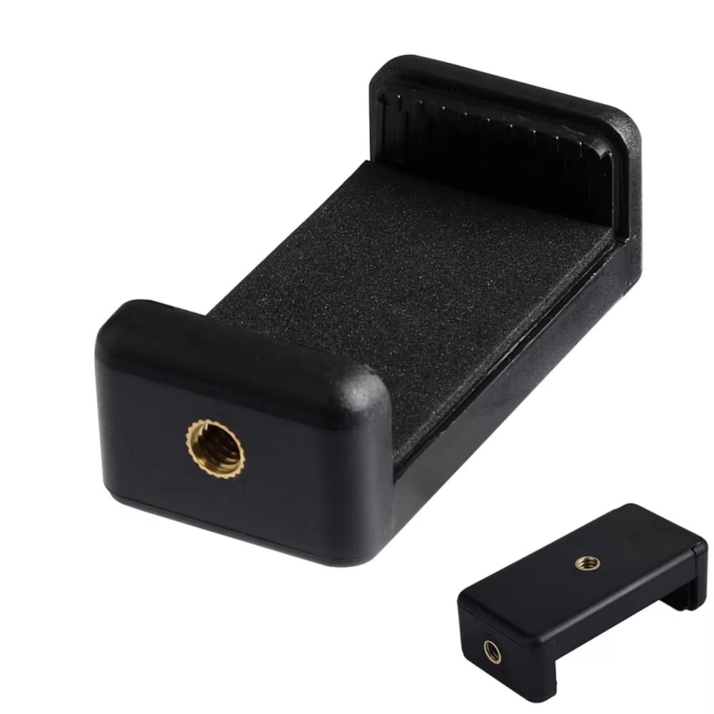 Trépied support téléphone Clip 1/4 pouces vis trou support pour trépied téléphone intelligent Mobile