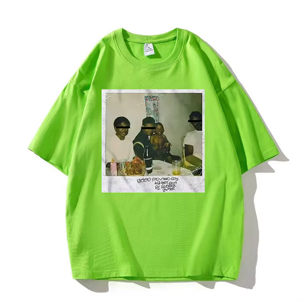 Kendrick Lamar T-Shirt pour hommes haute qualité coton à manches courtes chemise col rond mode impri