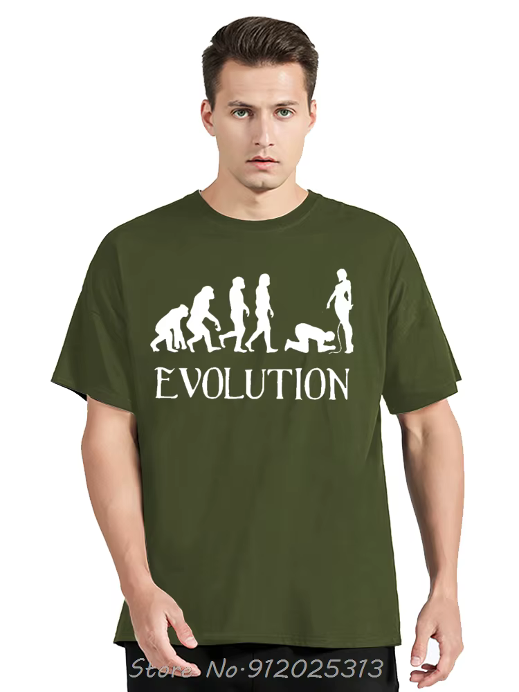 T-Shirt à Manches Courtes et Col Rond pour Homme et Femme, Vêtement Unisexe, Humoristique, BDSM, Évo