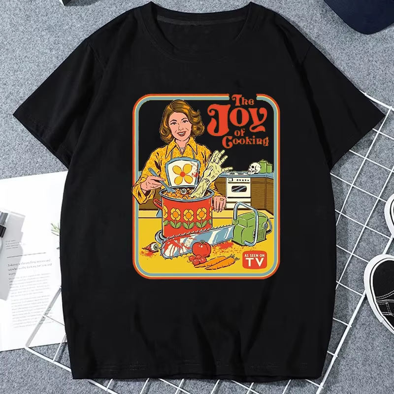 T-shirt graphique drôle de la série Grim Evil, vêtements extraterrestres, t-shirt rétro unisexe, t-s
